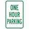 Signmission One Hour Parking, Heavy-Gauge Aluminum Rust Proof Parking Sign, 12" x 18", A-1218-24914 A-1218-24914 - alternate 1